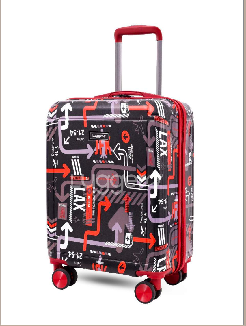 H&O Luxury Travel Printed Luggage